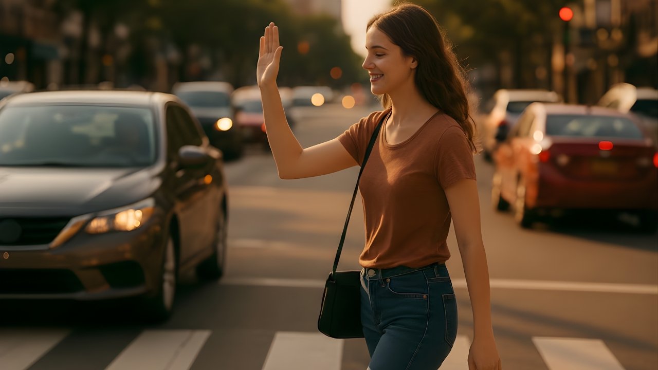 Psychologists Say Waving “Thank You” at Cars While Crossing Reveals Key Personality Traits